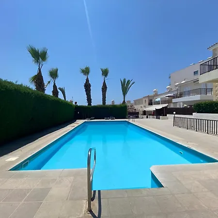 Newly Renovated 2 Bedroom With Pool & Seaview Apartment Paphos
